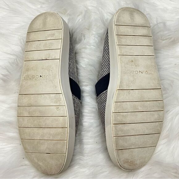 Vince Blair Gray Woven Canvas Slip On Sneaker 7 - Picture 5 of 5